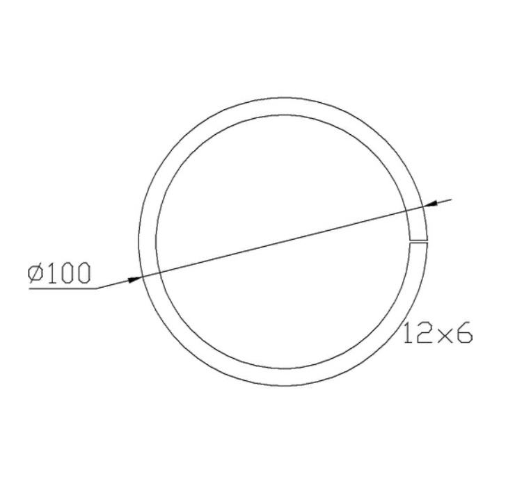 Cercle décoratif, en fer forgé. Diamètre 100mm profilé en fer plat de 12x6mm. Fixation par soudure. Permet de décorer avec un style art moderne votre fabrication en fer forgé, portail, clôture, pergola, mais également permet de renforcer la sécurité, en diminuant le vide entre barreau, ou d'augmenter le soutien. Fourni brut, à peindre ou à vernir pour protéger contre la corrosion.