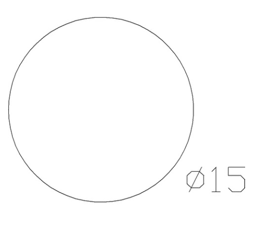 Boule pleine métallique d'un diamètre de 15mm, non calibrée tolérance +/- 1mm . Non percée. En fer forgé finition lisse. Fixation par soudure. Fournie brut, à vernir ou à peindre avec un produit qui protège de la corrosion. Permet de rendre unique votre élément de ferronnerie avec son utilisation pour tous vos projets, clôture, pergola, meubles par exemple.