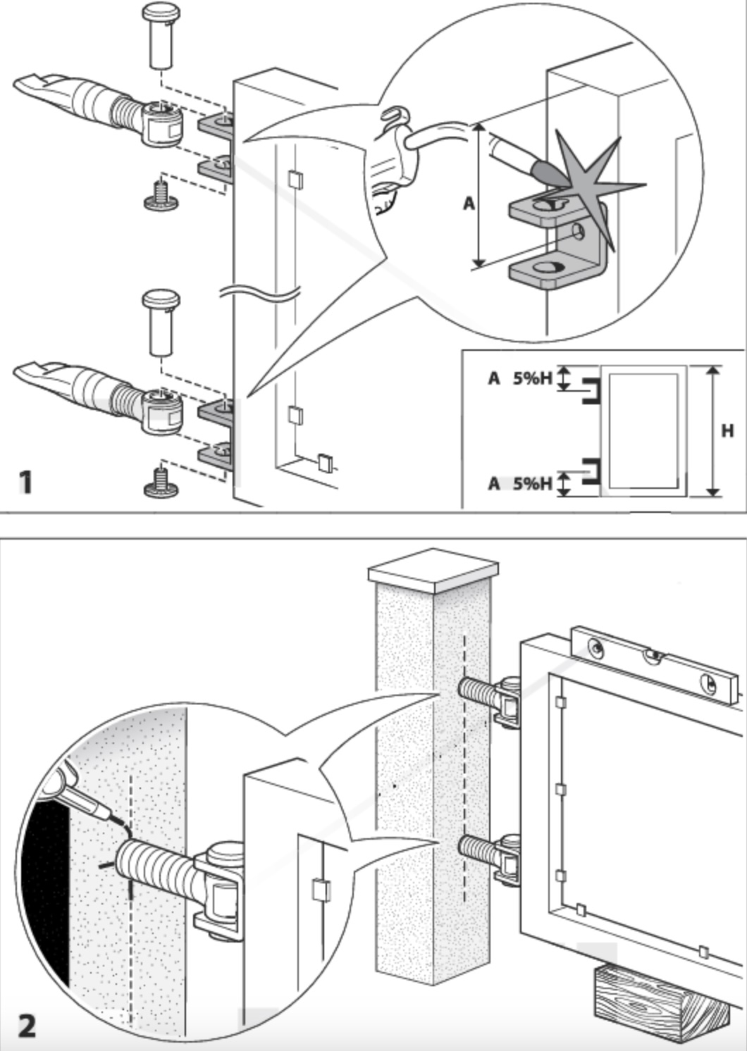 Gond charnière en acier zingué (patine en acier). Longueur réglable de 75 à 97mm (réglage course environ 30mm, permet un réglage horizontal du battant) et tige filetée en diamètre M24. Fixation sur portail par soudure ou par vis (Ø10mm) et côté poteau crampillon à sceller (préconisation: ciment). Convient pour portail avec tube de largeur 40mm minimum. Les gonds à sceller sont les modèles adaptés aux portails les plus lourds. Si la structure attenante à votre portail est faite en béton, pierre, brique ou parpaing alors vous pouvez opter pour le scellage de vos gonds. Les gonds sont indissociables des crapaudines ou des pivots qui permettent de faire pivoter le battant sur son axe. Capacité: 200Kg.