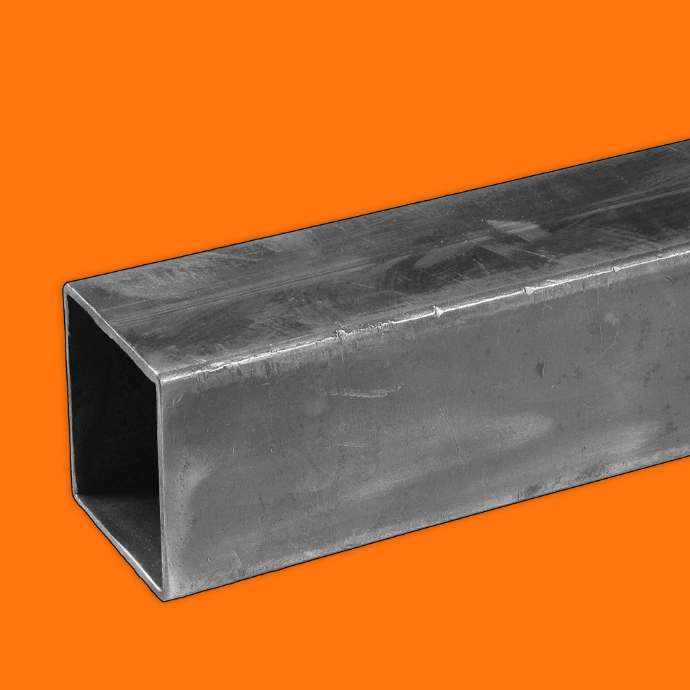 Tube carré en acier galvanisé 50x50 mm ép.2mm brut coupé