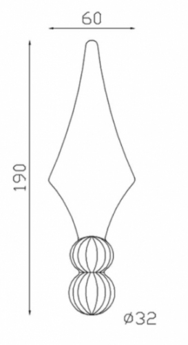 Pointe de lance avec base en forme de double boules à facettes en fer forgé. Hauteur 190mm largeur 60mm avec une base pleine de diamètre 32mm, compatible avec un barreau de diamètre inférieur ou égal. Elément décoratif idéal pour votre portail ou clôture, par exemple. Fixation par soudure. Fournie brut, à peindre ou à vernir avec un produit adapté qui protège contre la corrosion, produit galvanisable.