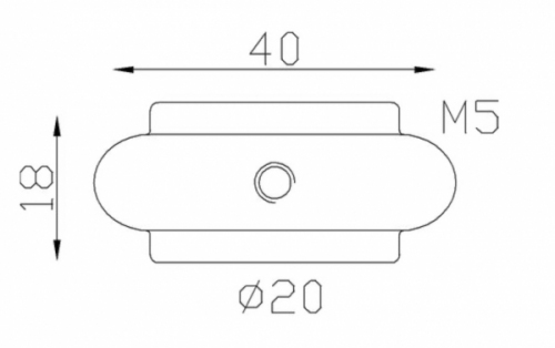 Garniture fine de barreaux, en fonte. Compatible avec des barreaux de diamètre 20mm. Hauteur 18mm largeur 40mm. Cette bague sobre ornera vos barreaux de grilles de défense, portails, escaliers par exemple. Fixation par vis car taraudage M5 (vis fournie). Fourni brut, à peindre ou à vernir avec un produit adapté pour la protection contre la corrosion.