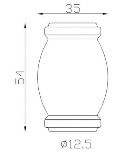 Garniture de barreaux en fer forgé. Compatible avec des barreaux de diamètre 40mm, grâce à son taraude de ø40,5mm. Hauteur 50mm largeur 70mm. Cette bague d'apparence sobre ornera vos barreaux de grilles de défense, portails, escaliers par exemple. Fixation par soudure. Fourni brut, à peindre ou à vernir avec un produit adapté pour la protection contre la corrosion.