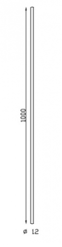 Barreau en fer forgé à facettes à chaud au pilon. Diamètre de 12mm et hauteur de 1000mm. Attention, ce barreau est affiné : au centre diamètre 12mm mais aux extrémités diamètre 10mm. Fixation par soudure. Utilisation en intérieur ou en extérieur pour toutes sortes de fabrication en fer forgé comme un garde corps, un portail, une rampe d'escalier, une grille de défense, par exemple... Fourni brut grenaillé, à peindre ou à vernir pour le protéger contre la corrosion.