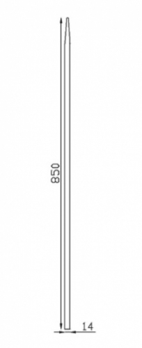 Barreau appointé forgé à chaud pour clôture. Hauteur 850mm section carré lisse plein de 14x14mm Pointe de 65 mm. Différentes hauteurs au choix. Fixation par soudure. Fourni brut, à peindre ou à vernir pour protéger de la corrosion. Au delà de son rôle sécuritaire, il peut être un élément décoratif dans plusieurs réalisations en fer forgé tel que du mobiliers, divers objets décoratifs, des grilles de défense, des rampes d'escaliers, des portails, des kiosques, des gardes corps.