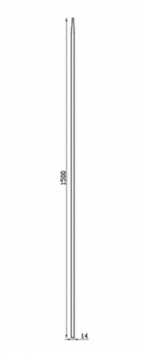 Barreau appointé forgé à chaud pour clôture. Hauteur 1500mm section carré lisse plein de 14x14mm Pointe de 65 mm. Différentes hauteurs au choix. Fixation par soudure. Fourni brut, à peindre ou à vernir pour protéger de la corrosion. Au delà de son rôle sécuritaire, il peut être un élément décoratif dans plusieurs réalisations en fer forgé tel que du mobiliers, divers objets décoratifs, des grilles de défense, des rampes d'escaliers, des portails, des kiosques, des gardes corps.