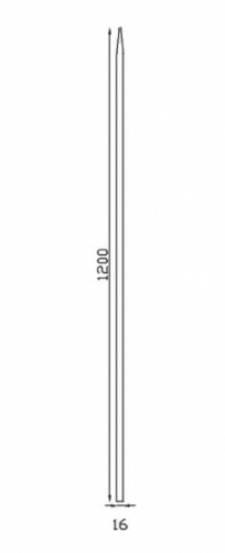 Barreau appointé forgé à chaud pour clôture. Hauteur 1200mm section carré lisse plein de 16x16mm Pointe de 65 mm. Différentes hauteurs au choix. Fixation par soudure. Fourni brut, à peindre ou à vernir pour protéger de la corrosion. Au delà de son rôle sécuritaire, il peut être un élément décoratif dans plusieurs réalisations en fer forgé tel que du mobiliers, divers objets décoratifs, des grilles de défense, des rampes d'escaliers, des portails, des kiosques, des gardes corps.