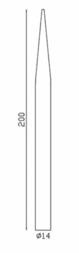 Barreau Appointé forgé à chaud pour clôture. Hauteur 1200mm section rond lisse plein diamètre Ø14mm Pointe de 65 mm. Différentes hauteurs au choix. Fixation par soudure. Fourni brut, à peindre ou à vernir pour protéger de la corrosion. Au delà de son rôle sécuritaire, il peut être un élément décoratif dans plusieurs réalisations en fer forgé tel que du mobiliers, divers objets décoratifs, des grilles de défense, des rampes d'escaliers, des portails, des kiosques, des gardes corps.