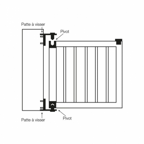 Jeu de pivots de portail haut et bas  à visser sur piliers ou mur - Matière en acier - carré bas et haut - capot en plastique ultra résistant - Kit pivot de portail idéal pour application sur tube carré - 2 goujons ou chevilles béton inclus. L'ensemble est constitué d'un pivot bas sur crapaudine et d'un pivot haut. Ces pivots conviennent aux tubes carrés de 40 mm . Charge maximale supportée : 80 kgs.