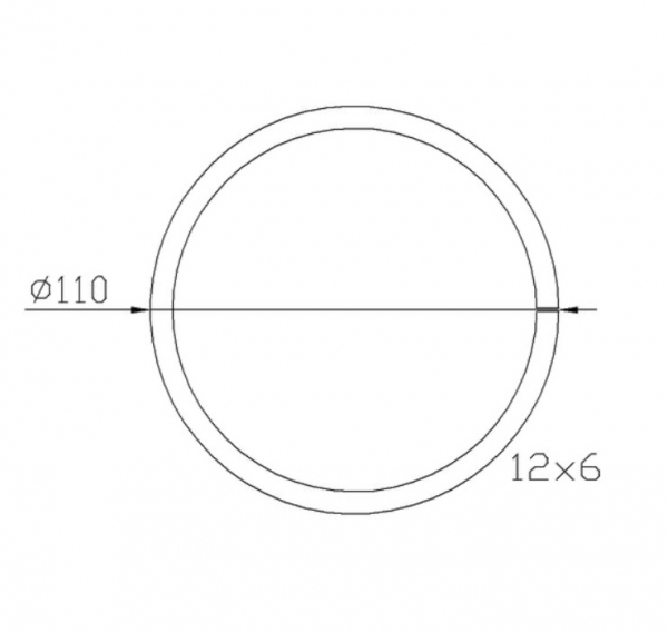 Cercle décoratif, en fer forgé. Diamètre 110mm profilé en fer plat de 12x6mm. Fixation par soudure. Permet de décorer avec un style art moderne votre fabrication en fer forgé, portail, clôture, pergola, mais également permet de renforcer la sécurité, en diminuant le vide entre barreau, ou d'augmenter le soutien. Fourni brut, à peindre ou à vernir pour protéger contre la corrosion.