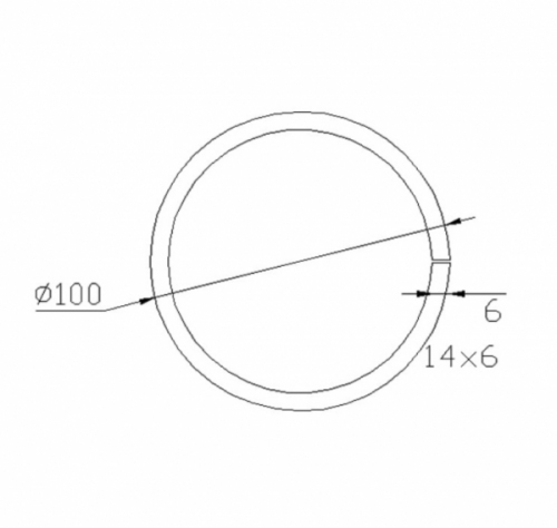 Cercle décoratif, en fer forgé. Diamètre 100mm profilé en fer plat de 14x6mm. Fixation par soudure. Permet de décorer avec un style art moderne votre fabrication en fer forgé, portail, clôture, pergola, mais également permet de renforcer la sécurité, en diminuant le vide entre barreau, ou d'augmenter le soutien. Fourni brut, à peindre ou à vernir pour protéger contre la corrosion.