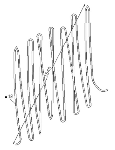 Panneau décoratif composé de boucles fines en fer forgé lisse. Hauteur 1000mm et Largeur 850mm avec profilé en carré de largeur 12mm, diagonale 1540mm. Ce panneau décoratif peut être présenté à l'horizontale ou à la verticale, son utilisation est multiple: balcon, terrasse, fenêtre, balustrade, escaliers... Fixation par soudure. Fourni brute, à peindre ou à vernir pour le protéger de la corrosion. Utilisation intérieure ou extérieure. Existe en plusieurs variations et en droit.