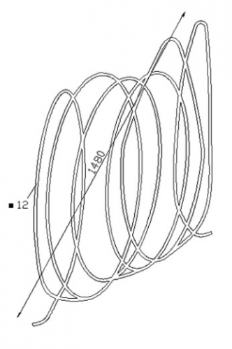 Panneau décoratif composé de boucles larges en fer forgé lisse. Hauteur 1000mm et Largeur 750mm avec profilé en carré de largeur 12mm, diagonale 1480mm. Ce panneau décoratif peut être présenté à l'horizontale ou à la verticale, son utilisation est multiple: balcon, terrasse, fenêtre, balustrade, escaliers... Fixation par soudure. Fourni brute, à peindre ou à vernir pour le protéger de la corrosion. Utilisation intérieure ou extérieure. Existe en plusieurs variations et en droit.