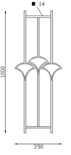 Panneau design géométrique triple, en acier lisse. Hauteur 1000mm et Largeur 390mm avec profilé en carré de largeur 14mm. Ce panneau décoratif peut être présenté à l'horizontale ou à la verticale, son utilisation est multiple: balcon, terrasse, fenêtre, balustrade... Fixation par soudure. Fourni brute, à peindre ou à vernir pour le protéger de la corrosion. Utilisation intérieure ou extérieure. Peut être associé avec le départ de panneau 157241.