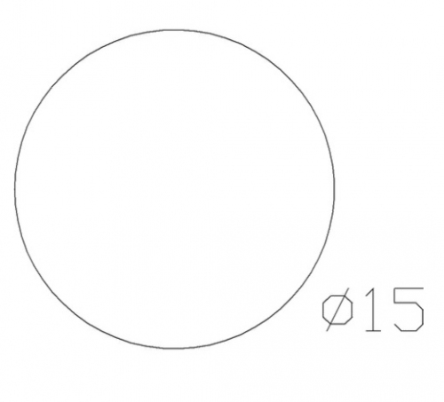 Boule pleine métallique d'un diamètre de 15mm, non calibrée tolérance +/- 1mm . Non percée. En fer forgé finition lisse. Fixation par soudure. Fournie brut, à vernir ou à peindre avec un produit qui protège de la corrosion. Permet de rendre unique votre élément de ferronnerie avec son utilisation pour tous vos projets, clôture, pergola, meubles par exemple.