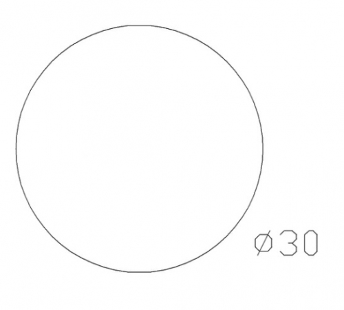 Boule pleine métallique d'un diamètre de 30mm, non calibrée tolérance +/- 1mm . Non percée. En fer forgé finition lisse. Fixation par soudure. Fournie brut, à vernir ou à peindre avec un produit qui protège de la corrosion. Permet de rendre unique votre élément de ferronnerie avec son utilisation pour tous vos projets, clôture, pergola, meubles par exemple.