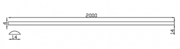 Barre profilé demi rond, pleine lisse, en fer forgé. Longueur de 2000mm largeur 14mm et épaisseur 4mm. Idéal pour l'assemblage de volutes et créer la composition de votre choix, pour une utilisation en intérieur comme en extérieur. Fixation par soudure. Très utilisé en ferronnerie d'art, il permet d'assembler sans soudure volutes en profil plat ou carré. Cette fixation à l'ancienne donnera un effet des plus raffinés à votre réalisation. Vous pouvez toutefois souder vos éléments entre eux et ajouter la bague d'assemblage pour améliorer la finition et l'esthétique de votre œuvre, que ce soit un portail en fer forgé, une rambarde en fer forgé ou encore une pergola en fer forgé.