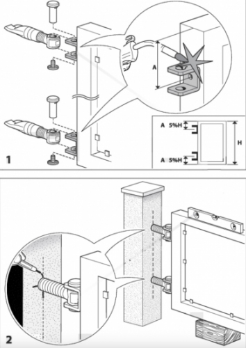 Gond charnière en acier zingué (patine en acier). Longueur réglable de 75 à 97mm (réglage course environ 30mm, permet un réglage horizontal du battant) et tige filetée en diamètre M27. Fixation sur portail par soudure ou par vis (Ø10mm) et côté poteau crampillon à sceller (préconisation: ciment). Convient pour portail avec tube de largeur 40mm minimum (largeur de la patine 46mm). Les gonds à sceller sont les modèles adaptés aux portails les plus lourds. Si la structure attenante à votre portail est faite en béton, pierre, brique ou parpaing alors vous pouvez opter pour le scellage de vos gonds. Les gonds sont indissociables des crapaudines ou des pivots qui permettent de faire pivoter le battant sur son axe. Capacité: 225Kg.